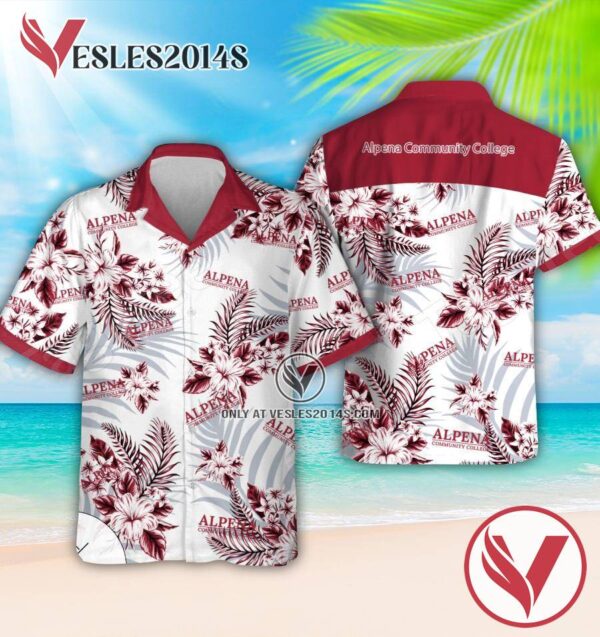 Alpena Community College Logo Hawaiian Suit, Unique Outfit For Fans - Vesles2014S 1