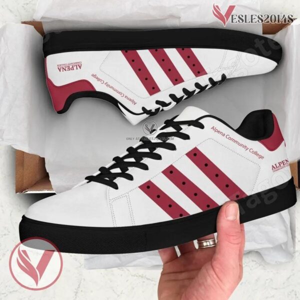 Alpena Community College Logo Stan Smith Shoes For Men And Womens - Vesles2014s 1