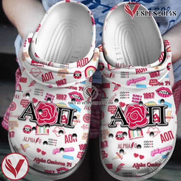 Alpha Omicron Pi Classic Clogs Shoes, Unique Gift From  Vesles2014S