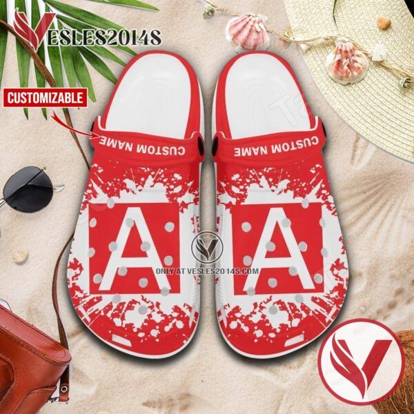 Alphabet Logo Crocs Clogs, Unique Footwear For Fans 1