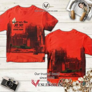 Alphaville Band Logo Jet Set Album 3D T-Shirt, Unique Gifts For Music Lovers - Vesles2014S