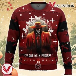 Alucard Hellsing Ugly Christmas Sweater, Unique Christmas Gift For Fans - Vesles2014S