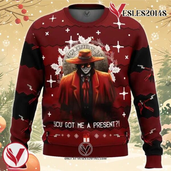 Alucard Hellsing Ugly Christmas Sweater, Unique Christmas Gift For Fans - Vesles2014S
