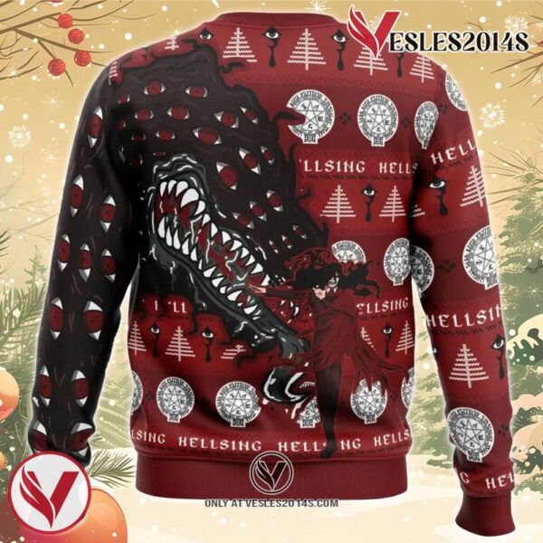 Alucard Restraint Release Hellsing Ugly Christmas Sweater, Unique Christmas Gift For Fans - Vesles2014S 1