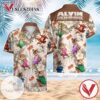 Alvin and the Chipmunks Hawaiian Graphic Print Short Sleeve Hawaiian Casual Shirt Vesles2014S