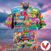 Amazing Camping Hippie Think Happy Thoughts Colorful Hawaiian Shirt, Unique Gifts For Friends - Vesles2014S 1