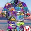 Amazing Camping With Colorful Volkswagen Bus And Palm Tree Hawaiian Shirt, Unique Gifts For Friends - Vesles2014S 1