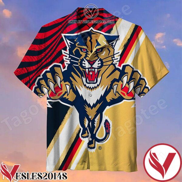 Amazing Florida Panthers Mascot Logo Hawaiian Shirt, Unique Gifts For Friends - Vesles2014S 1