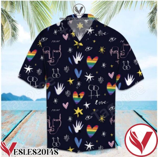 Amazing Lgbt Love Black Hawaiian Shirt, Unique Gifts For Friends - Vesles2014S 1
