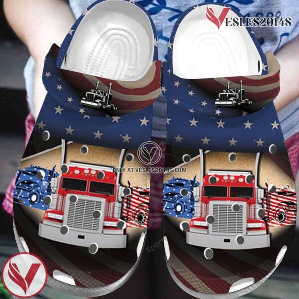 Amazing Patriot Trucker American Flag Clogs Shoes, Unique Gift From  Vesles2014S