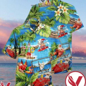 Amazing Santa Claus Go To Beach On Vacation Hawaiian Shirt, Unique Gifts For Friends - Vesles2014S 1