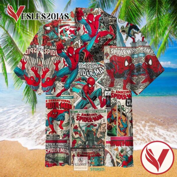 Amazing Spiderman Casual Hawaiian Shirt, Best Gifts For Summer Vesles2014S 1