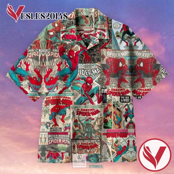 Amazing Spiderman Casual Hawaiian Shirt, Best Gifts For Summer Vesles2014S 2