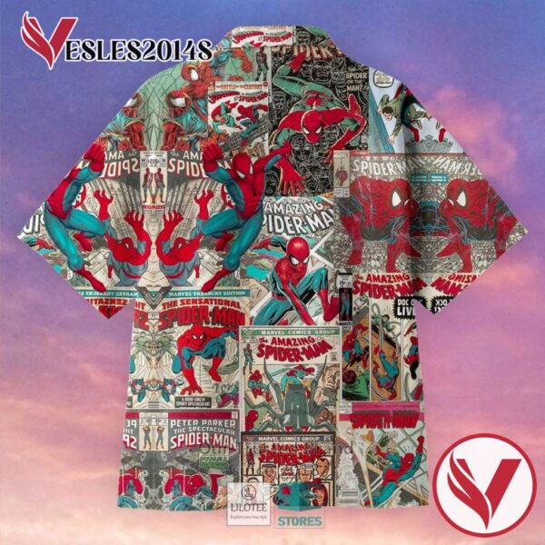 Amazing Spiderman Casual Hawaiian Shirt, Best Gifts For Summer Vesles2014S 3