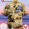 Amazing Train Locomotive Graphic Print Short Sleeve Hawaiian Casual Shirt Vesles2014S