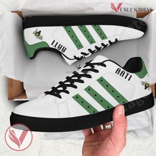 American Advanced Technicians Institute Logo Stan Smith Shoes, Unique Sneaker For Fans - Vesles2014s 1