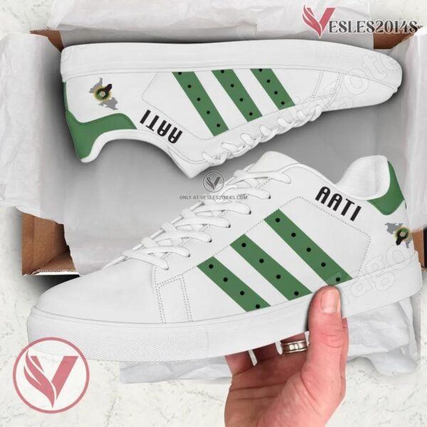 American Advanced Technicians Institute Logo Stan Smith Shoes, Unique Sneaker For Fans - Vesles2014s