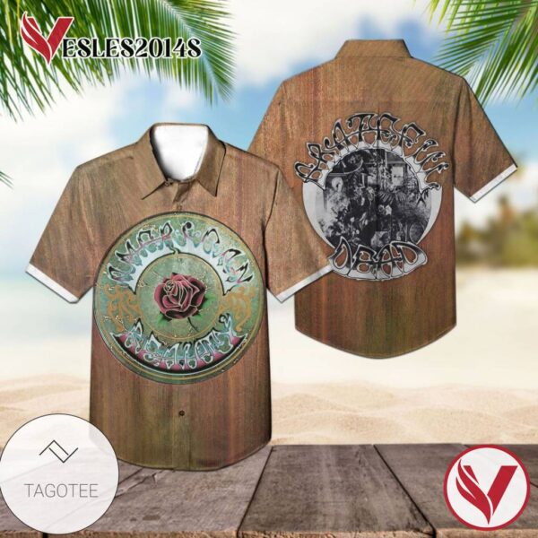 American Beauty Album Cover By Grateful Dead Hawaiian Shirt, Best Gift For Music Lovers Vesles2014S