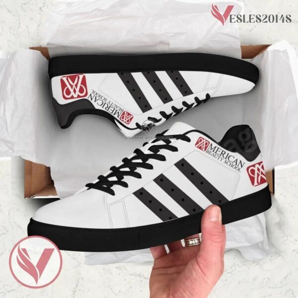 American Beauty School Logo Low Top Shoes, Unique Sneaker For Fans - Vesles2014s 1