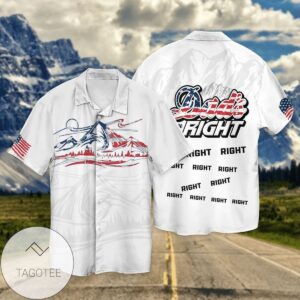 American Flag Dad's Are Always Right For Men And Women Graphic Print Short Sleeve Hawaiian Casual Shirt Vesles2014S 1