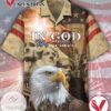 American Flag Eagle Hawaiian Graphic Print Short Sleeve Hawaiian Casual Shirt Vesles2014S