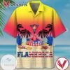 American Flag Flamingo Flamerica 1 Hawaiian Graphic Print Short Sleeve Hawaiian Casual Shirt Vesles2014S