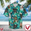 American Pit Bull Terrier Behind Tropical Leave And Flower Hawaiian Shirt, Unique Gifts For Friends - Vesles2014S 1
