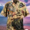 American Pride Trucker Vintage Casual Beach Full Printing Hawaiian Shirt Vesles2014S