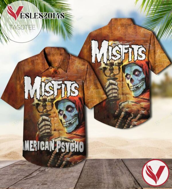 American Psycho Studio Album By Misfits Hawaiian Shirt, Best Gift For Music Lovers Vesles2014S
