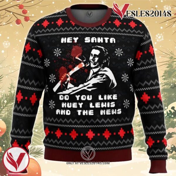 American Santa American Psycho Ugly Christmas Sweater, Unique Christmas Gift For Fans - Vesles2014S
