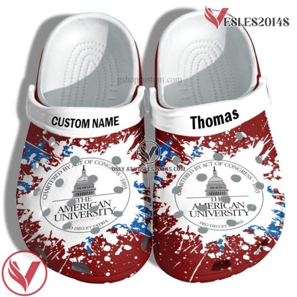 American University Graduation Gifts Croc Shoes Customize- Admission Gift Shoes, Unique Gift From  Vesles2014S