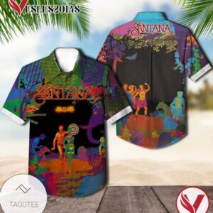 Amigos Album Cover By Santana Hawaiian Shirt, Best Gift For Music Lovers Vesles2014S