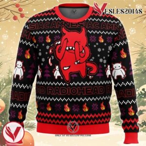 Amnesiac Radiohead Ugly Christmas Sweater, Unique Christmas Gift For Fans - Vesles2014S
