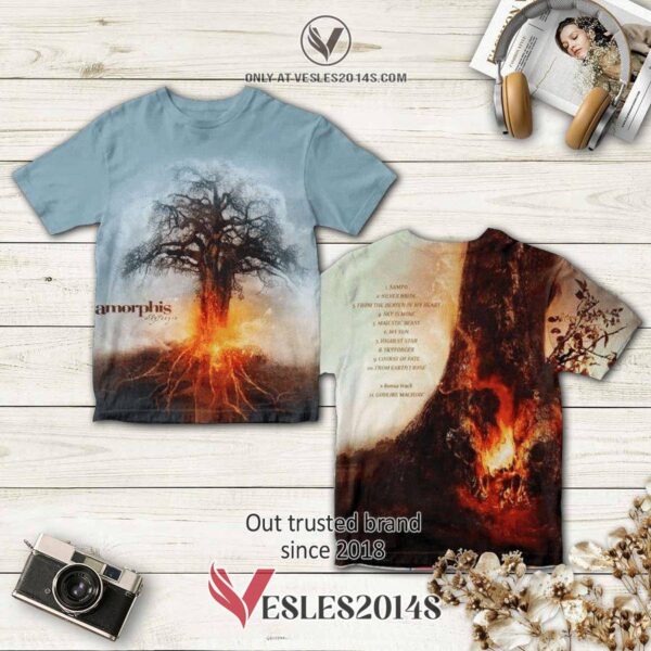 Amorphis Band Skyforger Album 3D T-Shirt, Perfect Gifts For Music Lovers - Vesles2014S