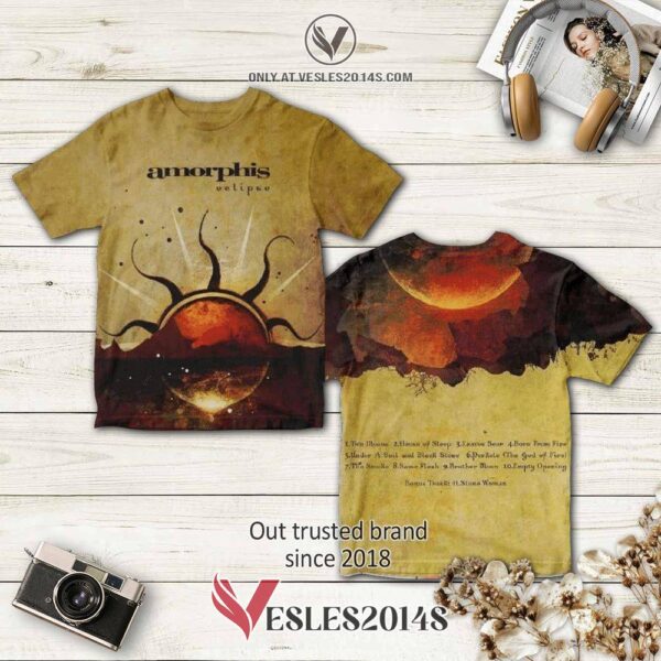 Amorphis Eclipse Album 3D Shirt, Perfect Gifts For Music Lovers - Vesles2014S