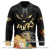 Anaheim Ducks Blood Personalized Hockey Jersey Shirt, Trending Gifts For Fans - Vesles2014s