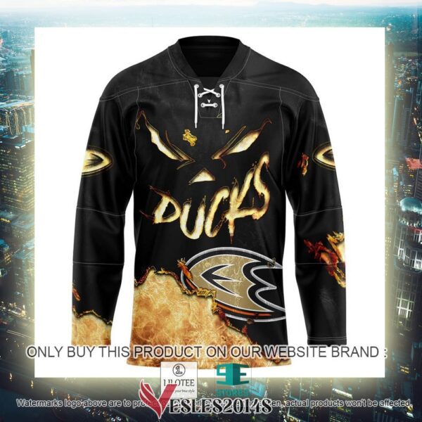 Anaheim Ducks Blood Personalized Hockey Jersey Shirt, Trending Gifts For Fans - Vesles2014s 2