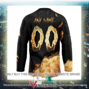 Anaheim Ducks Blood Personalized Hockey Jersey Shirt, Trending Gifts For Fans - Vesles2014s 3