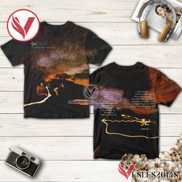 And Then There Were Three By Genesis Album Cover Shirt, Unique Gifts For Music Lovers - Vesles2014S