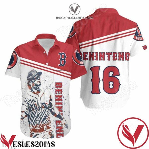 Andrew Benintendi 16 Boston Red Sox Hawaiian Shirt, Unique Gifts For Friends - Vesles2014S 1