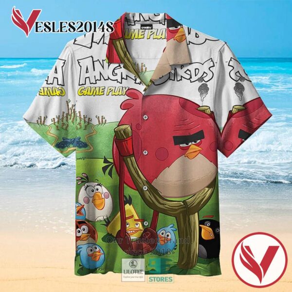 Angry Birdsâ€”Game Play Casual Hawaiian Shirt, Best Gifts For Summer Vesles2014S 1