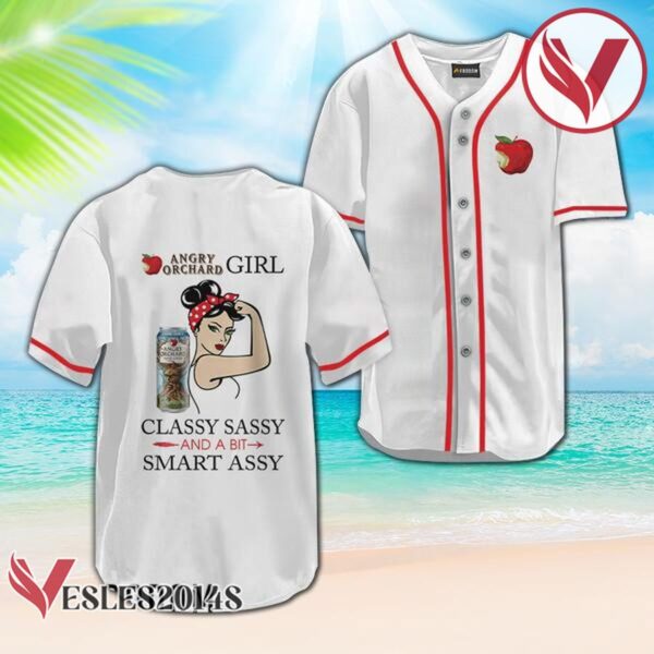 Angry Orchard Classy Sassy And A Bit Smart Assy Baseball Jersey, Perfect Gifts For Fans - Vesles2014S
