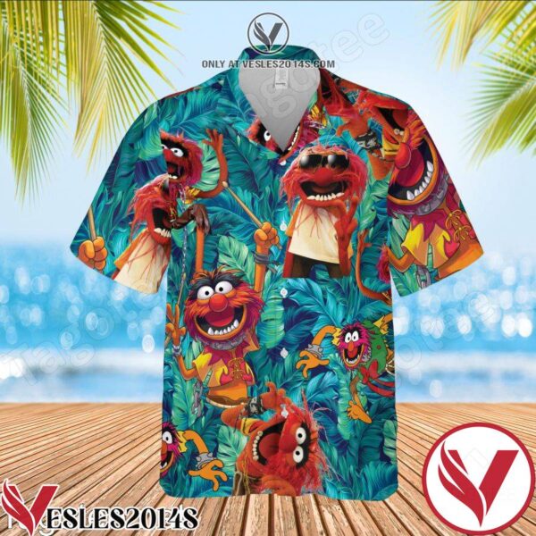 Animal Muppet Tropical Leaves Hawaiian Shirt, Unique Gifts For Friends - Vesles2014S 1