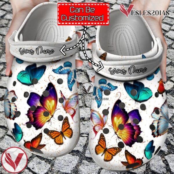 Animal Personalized Butterfly Lovers Clog Shoes, Unique Gift From  Vesles2014S