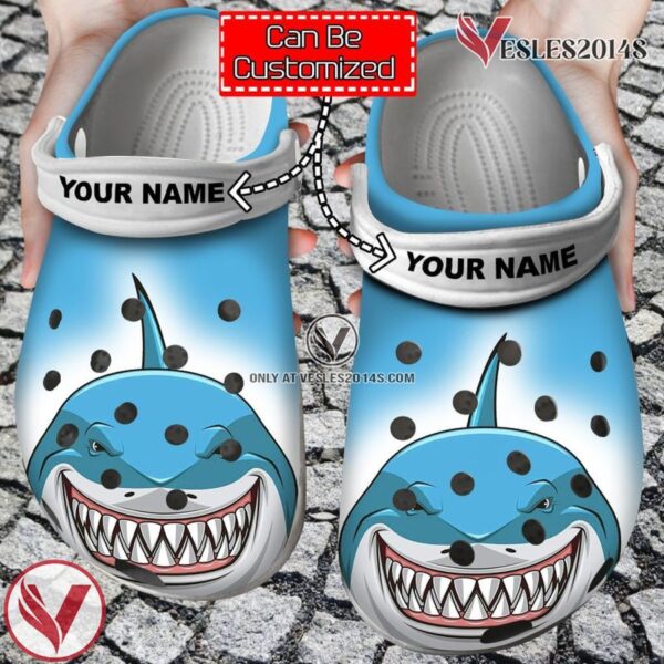 Animal Shark Face Print Personalized Clogs Shoes With Your Name, Unique Gift From  Vesles2014S