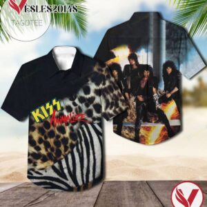 Animalize Studio Album By Kiss Hawaiian Shirt, Best Gift For Music Lovers Vesles2014S