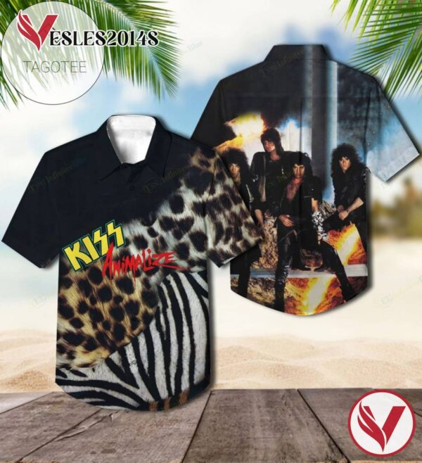 Animalize Studio Album By Kiss Hawaiian Shirt, Best Gift For Music Lovers Vesles2014S