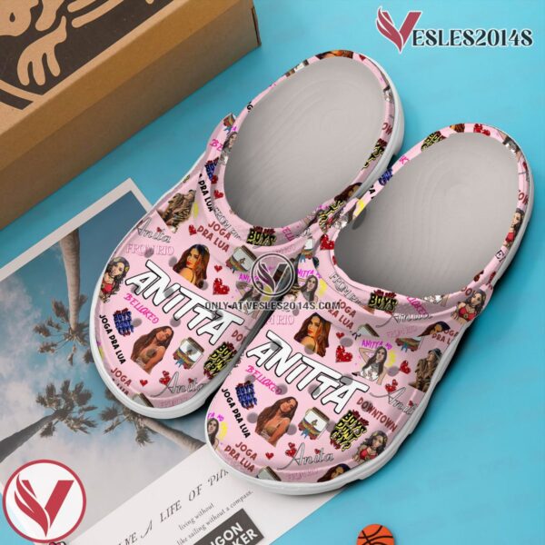 Anitta Music Crocs Crocband Clogs Shoes, Unique Gifts For Fans Style 1 - Vesles2014S 2