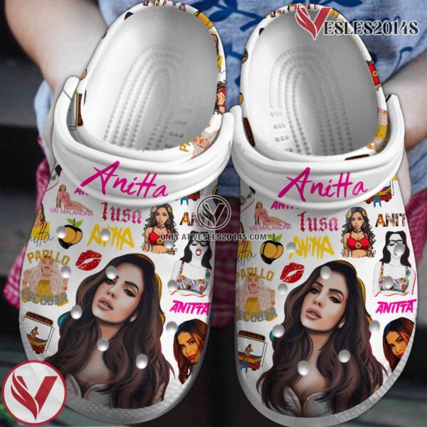 Anitta Music Crocs Crocband Clogs Shoes, Unique Gifts For Fans Style 2 - Vesles2014S