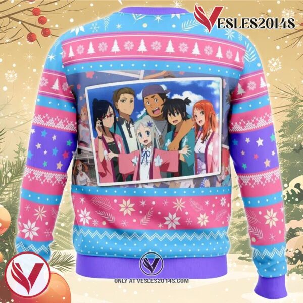 Anohana Anohana The Flower We Saw That Day Ugly Christmas Sweater, Unique Christmas Gift For Fans - Vesles2014S 1